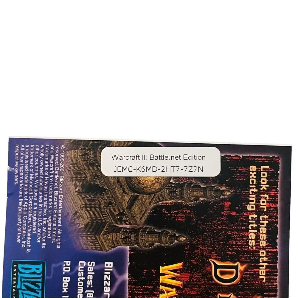 Warcraft II 1999 Battle Chest Battle.net Edition PC Game